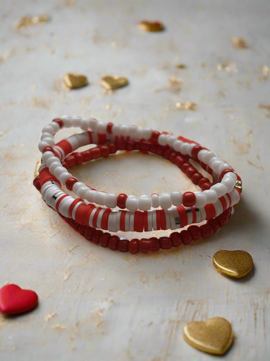 Valentine’s Day Bracelet Stack